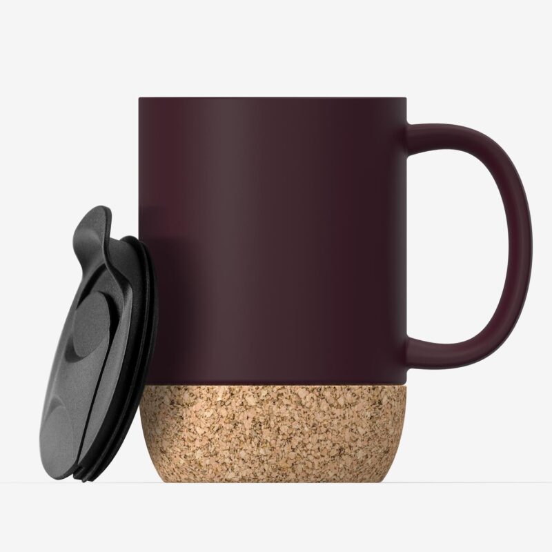 Custom Asobu® 12 Oz. Cork Ceramic Coffee Mug - 4