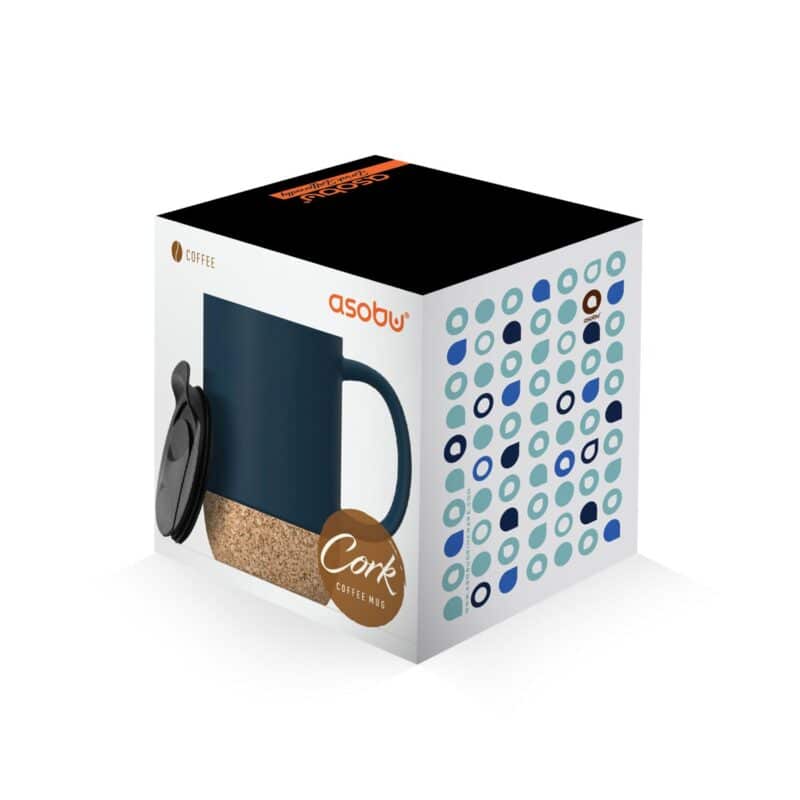 Custom Asobu® 12 Oz. Cork Ceramic Coffee Mug - 7