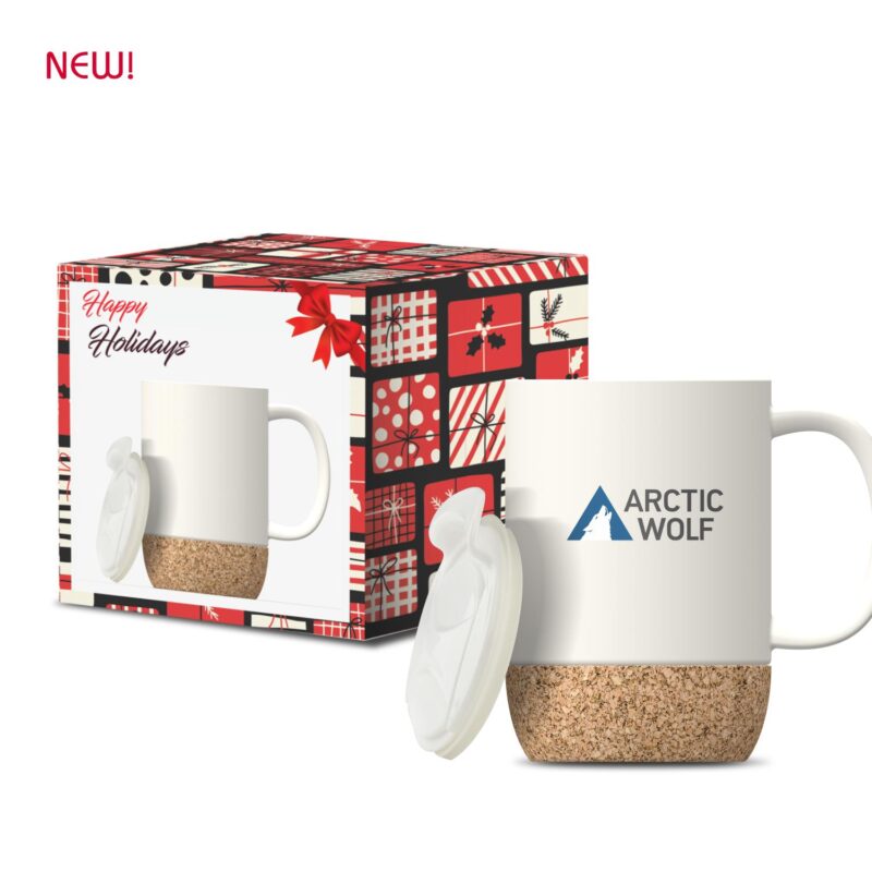 Custom Asobu® 12 Oz. Cork Ceramic Coffee Mug - 9