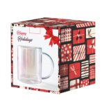 Custom Asobu® 12 Oz. Iridescent Glass Coffee Mug - 1