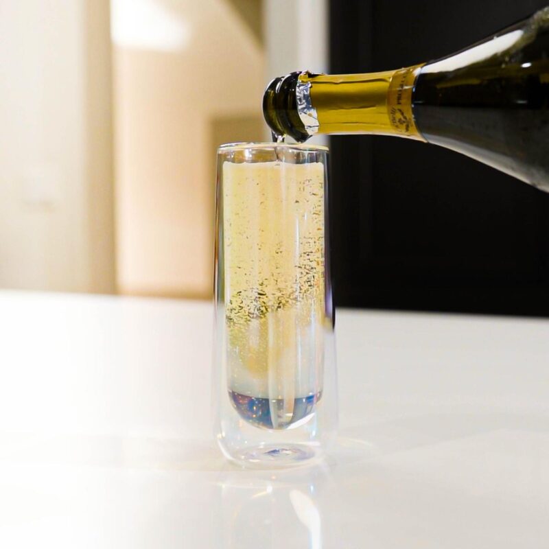 Custom Asobu® 7.5 Oz. Iridescent Stemless Champagne Flute - 2