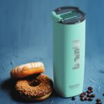 Custom 20 Oz. Asobu Aqualina Dual Lid Insulated Bottle - 2