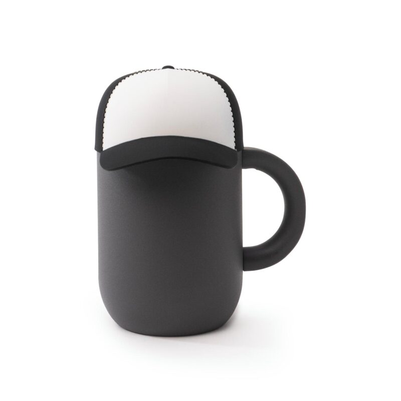 Custom 12 Oz. Insulated Mug with Ceramic Coated Interior - Asobu® Happy Hats Cap - 7