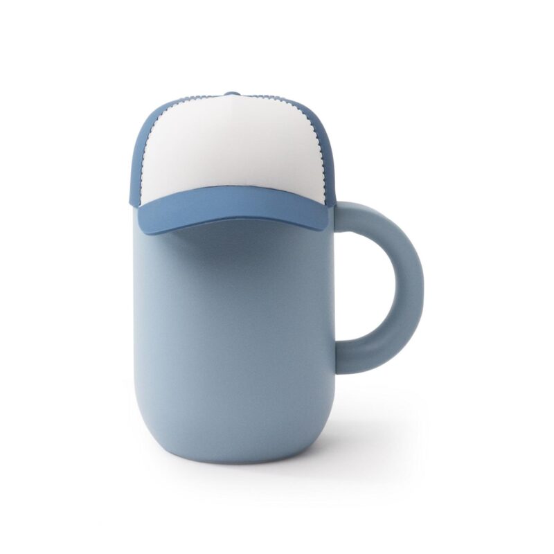 Custom 12 oz Insulated Mug with Ceramic Coated Interior - Asobu Happy Hats Cap - 1