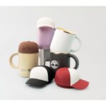 Custom 12 oz Insulated Mug with Ceramic Coated Interior - Asobu Happy Hats Cap - 2